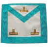 Vinyl Masonic apron – Groussier French Rite– Worshipful Master –3 taus – 30 cm x 35 cm