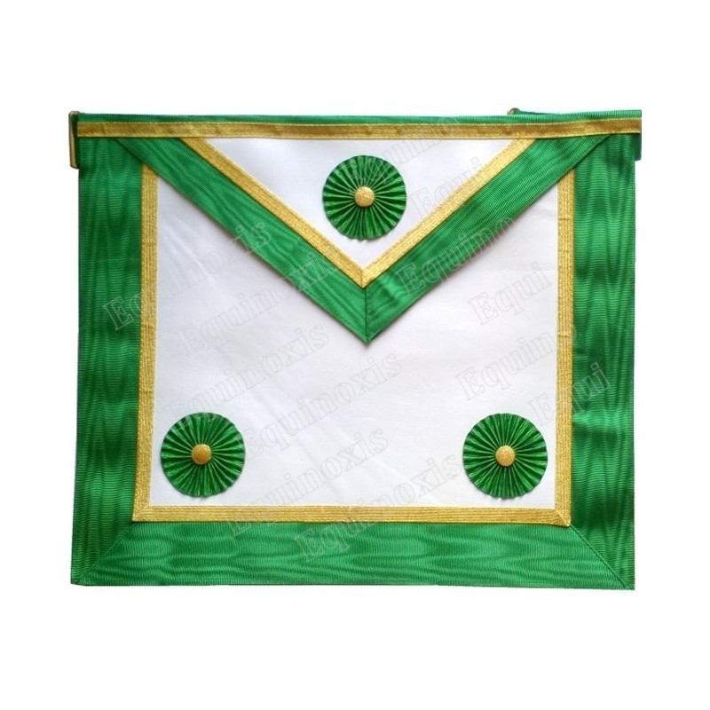 Fake-leather masonic apron  – Rite of Cerneau – Master Mason – 33 cm x 39 cm