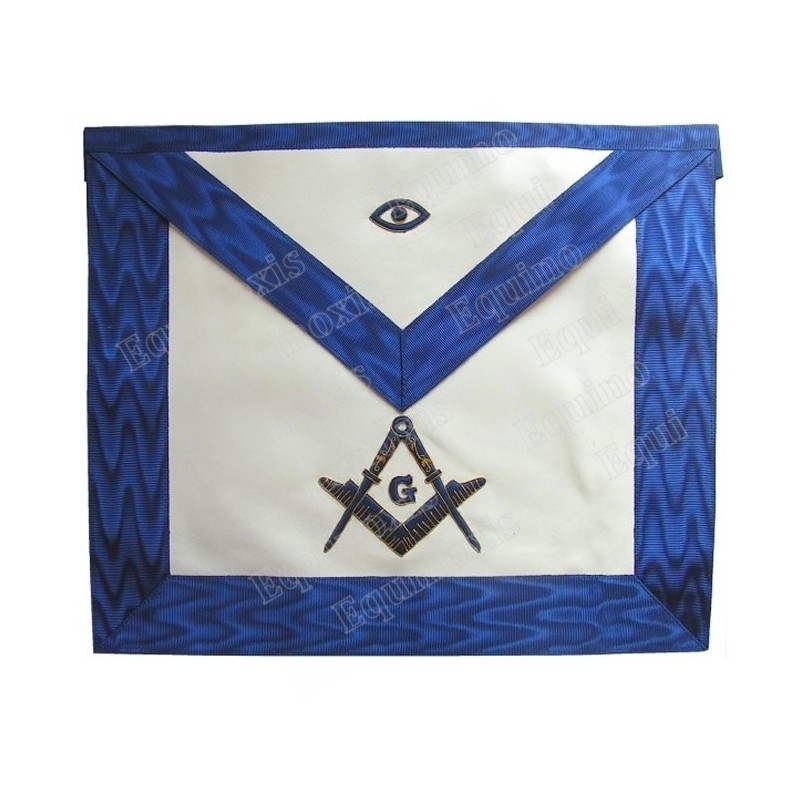 Leather Masonic apron – York Rite – Master Mason – Eye without rays