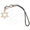 Jewish mobile phone charm – Star of David – Silver finish