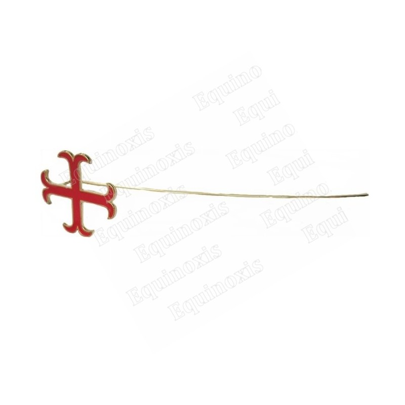 Templar bookmark – Anchored cross – Red enamel