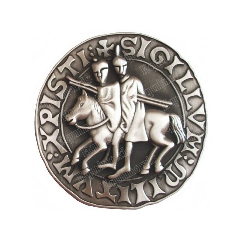 Templar paperweight – 3D Templar seal – Antique silver