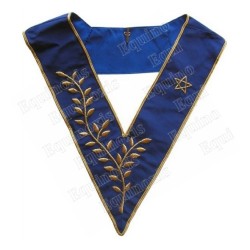 Masonic collar – Scottish Rite (AASR) – Thrice Powerful Master  – Hand embroidery