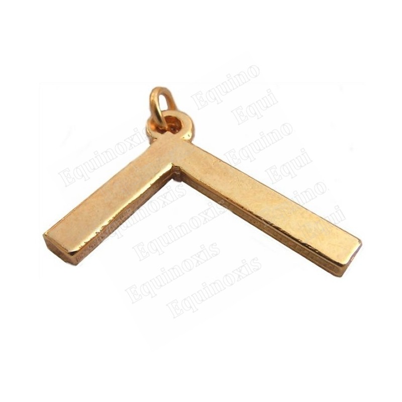 Masonic pendant – Set square – Gold