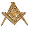 Masonic lapel pin – Square-and-compass – Fellow