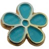 Masonic lapel pin – Forget–me–not – Blue enamel
