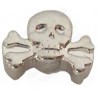 Masonic lapel pin – Skull-and-bones – Silver