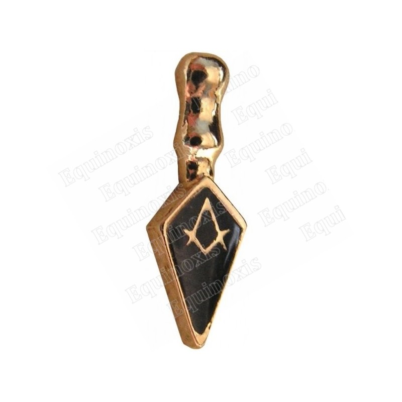 Masonic lapel pin – Trowel – Blue enamel