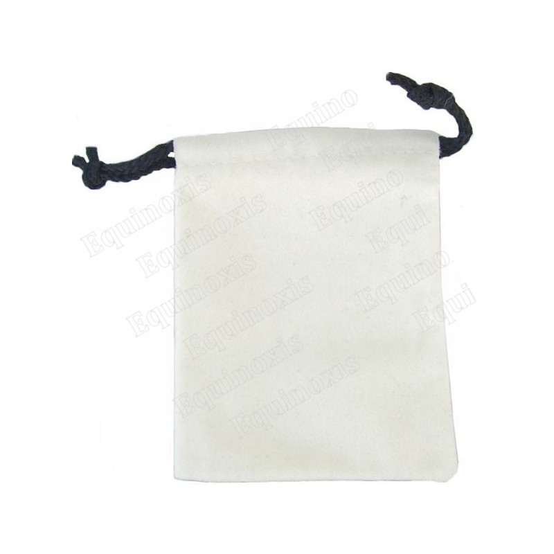 Imitation suede pouch – Ivory