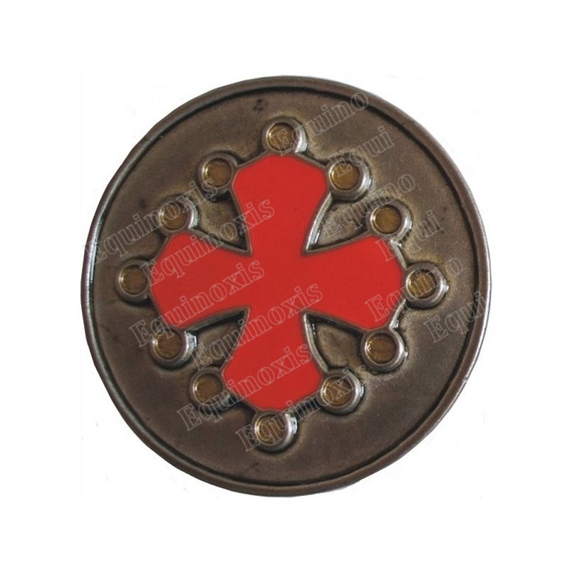 Occitania pewter pill-box – Occitania cross – Red enamel