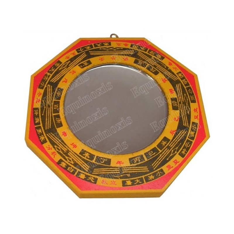 Feng-Shui bagua mirror – Miroir bois concave – 185 mm