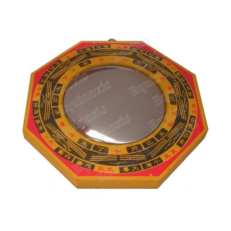 Feng-Shui bagua mirror – Miroir bois convexe – 125 mm