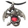 Dragon pendant – Dragon with spread wings, with stone