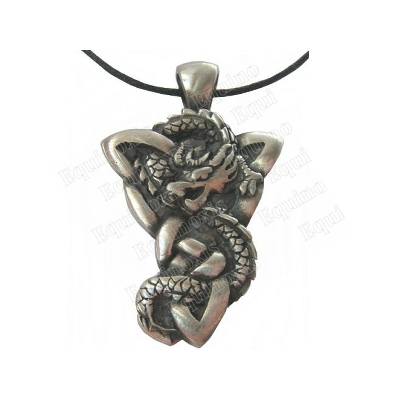 Dragon pendant – Dragon in inverted triquetta