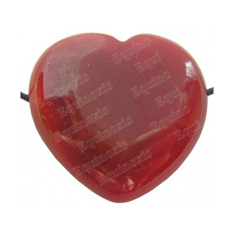 Gemstone pendant – Heart – Carnelian