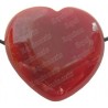 Gemstone pendant – Heart – Carnelian