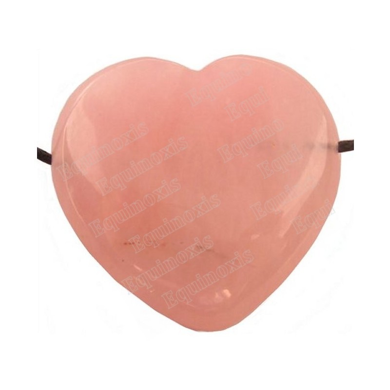 Gemstone pendant – Heart – Rose quartz