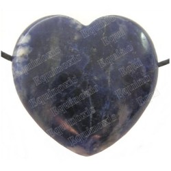 Gemstone pendant – Heart – Sodalite