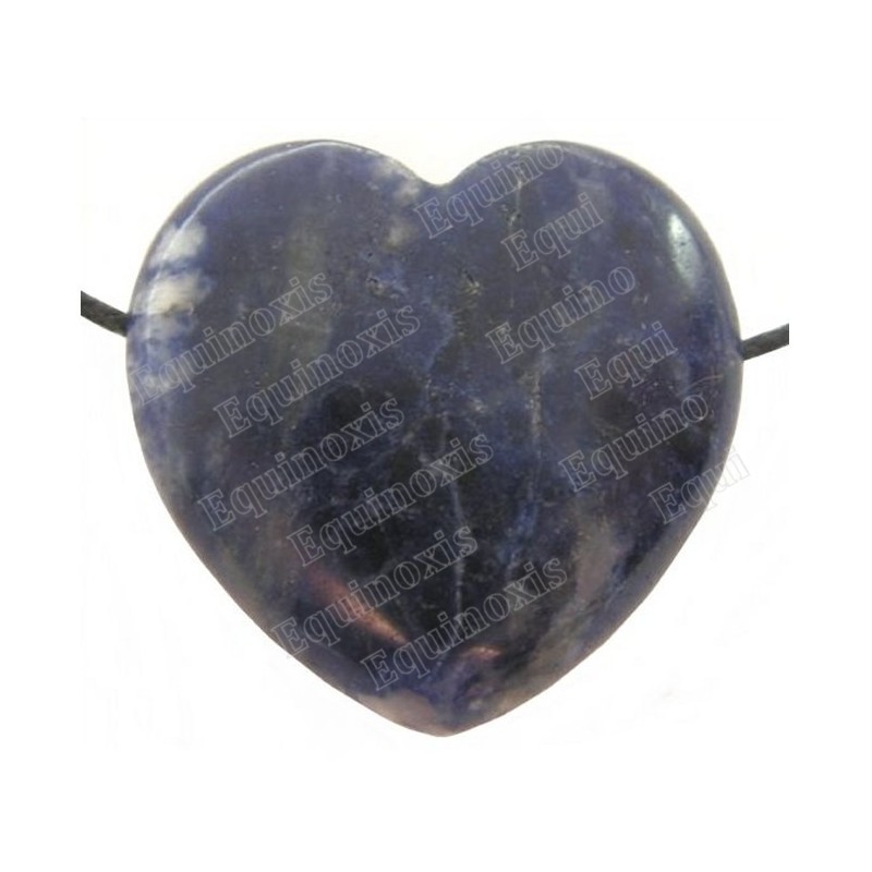 Gemstone pendant – Heart – Sodalite