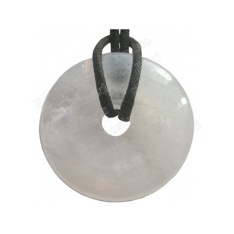Gemstone pendant – Donut – Rock-crystal