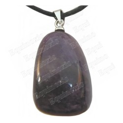 Gemstone pendant –  Tumbled stone – Amethyst