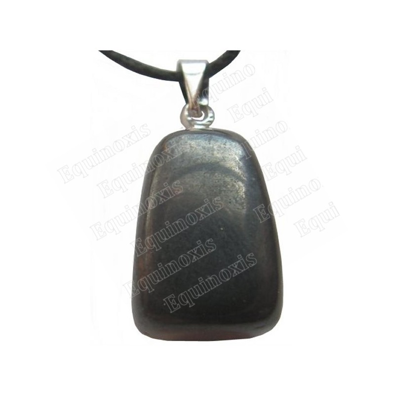 Gemstone pendant – Tumbled stone – hematite