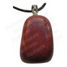 Gemstone pendant – Tumbled stone – Red jasper