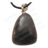 Gemstone pendant – Tumbled stone – Black obsidian