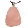 Gemstone pendant – Tumbled stone – Pink quartz