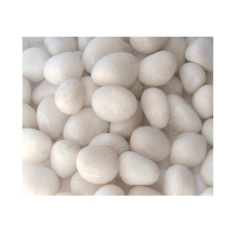 Tumbled stones – White jasper – 10 pcs