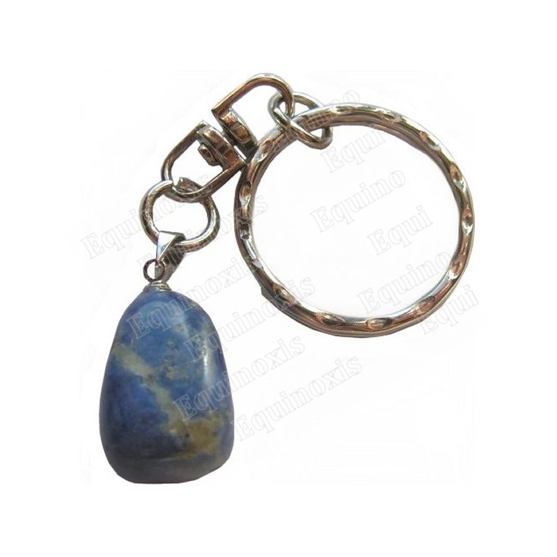 Gemstone keyring – Sodalite tumbled stone