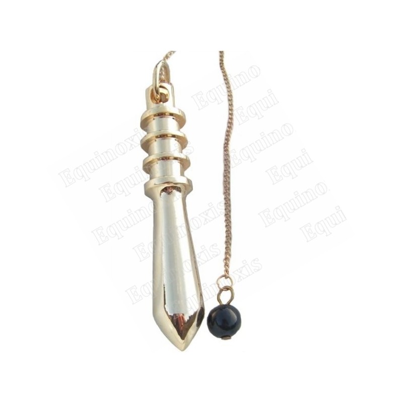 Gold–plated brass dowsing pendulum 12 – Orion pendulum
