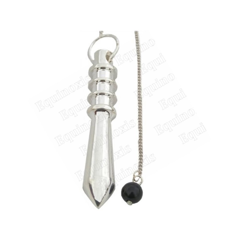 Silver–plated brass dowsing pendulum – 12