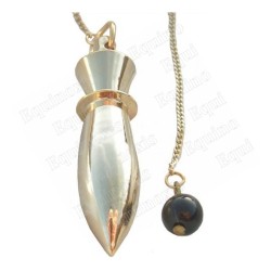 Gold–plated brass dowsing pendulum 1 – Akhenaton pendulum
