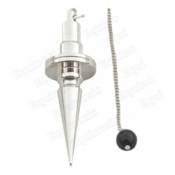 Silver–plated brass dowsing pendulum 10 – Top pendulum