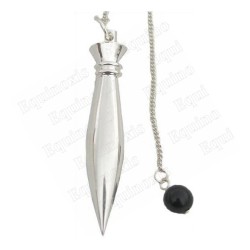 Silver–plated brass dowsing pendulum 11 – Cassiopée pendulum