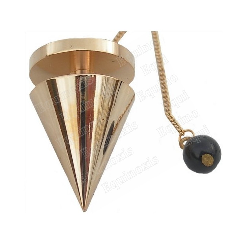 Gold–plated brass dowsing pendulum 16 – Andromache pendulum