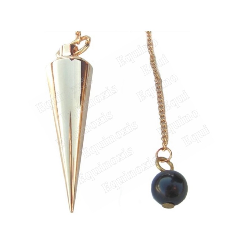 Gold–plated brass dowsing pendulum 17 – Vespera pendulum
