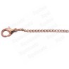 Steel chain for costume jewellery – Gold finish