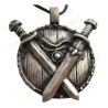 Viking pendant – Viking pendant 14 – Shield with crossed swords
