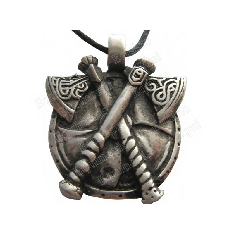 Viking pendant – Viking pendant 16 – Shield with crossed axes