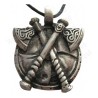 Viking pendant – Viking pendant 16 – Shield with crossed axes