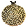 Celtic pendant – Four-direction knot – Round – Antique bronze