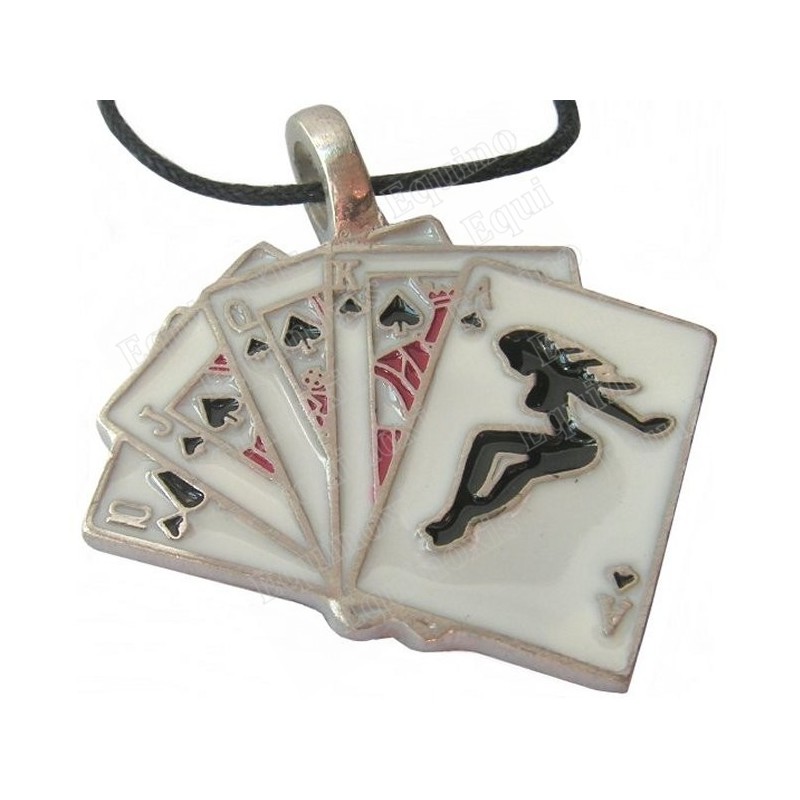 Poker pendant – Royal flush