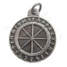 Symbolic pendant – Runic wheel – Antique silver