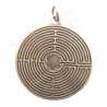 Symbolic pendant – Labyrinth – Antique bronze