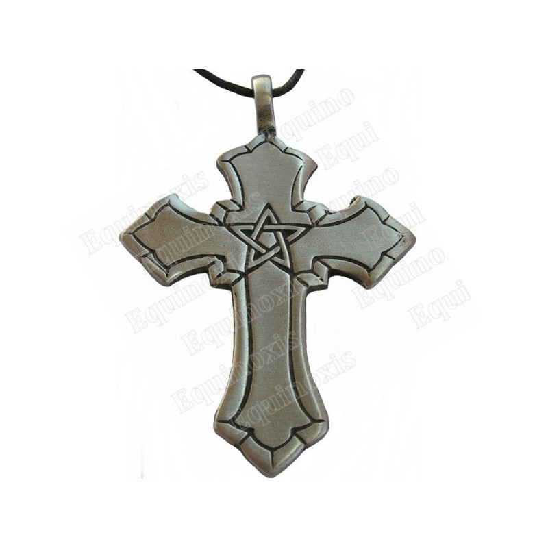 Cross pendant – Cross with pentagramme