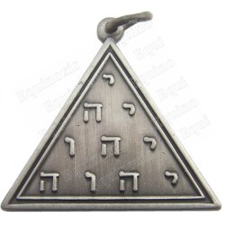 Symbolic pendant – Pythagoras' tetraktys – Antique silver