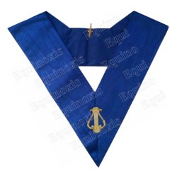 Masonic collar – Rite York – Organiste – Machine embroidery