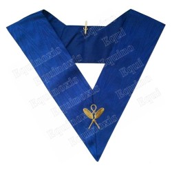 Masonic collar – Rite York – Secretary – Machine embroidery